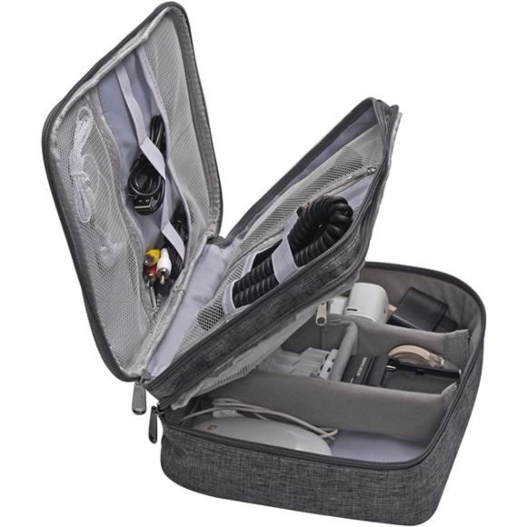 Electronics Cable Case Organizer Bag, Travel Electronics Accessories Storage